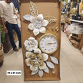 Decorative Floral Metal Wall Clock