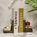 vintage stack-of-books resin bookends