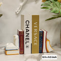 neo classic stack-of-books resin bookends