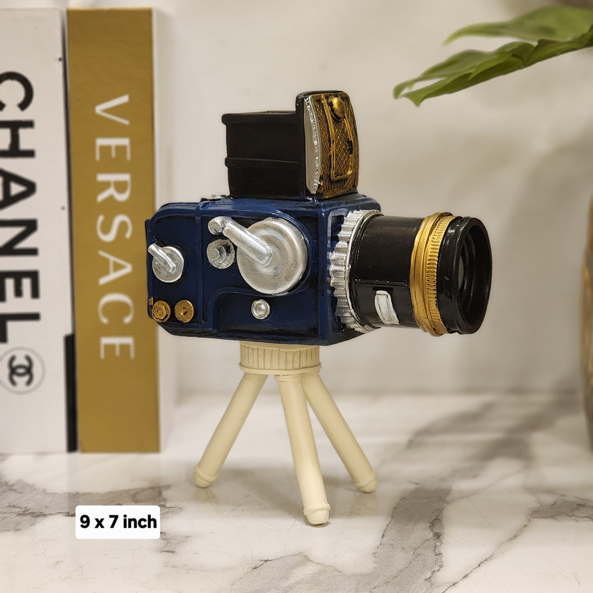 Vintage Movie Camera Tabletop Figurine