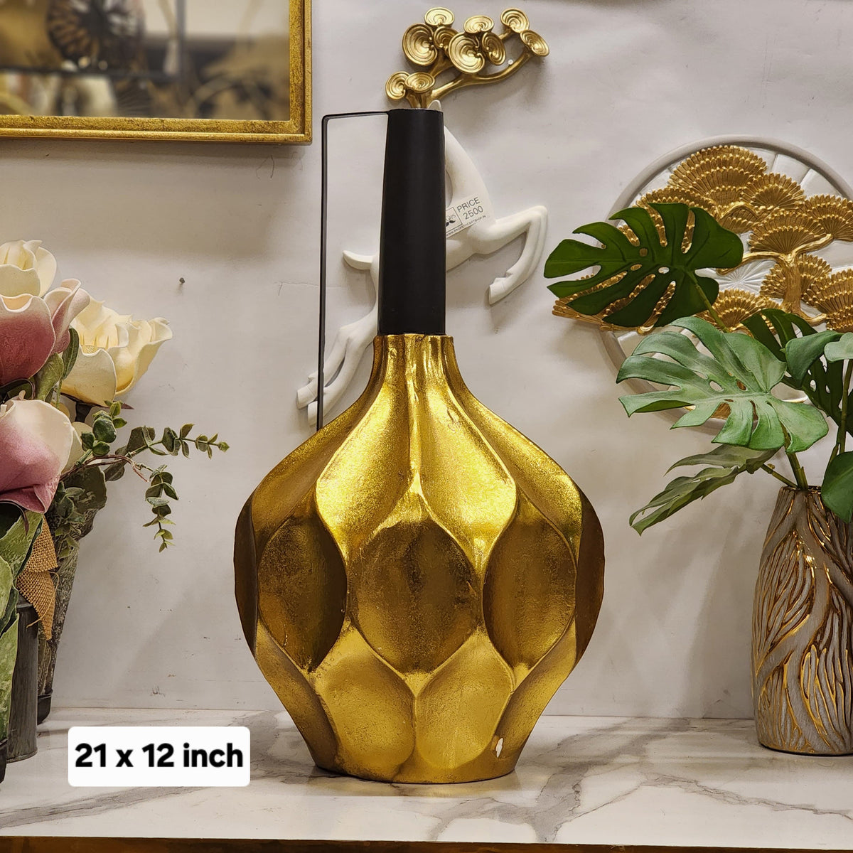 Modern Decorative Metal Flower Vase