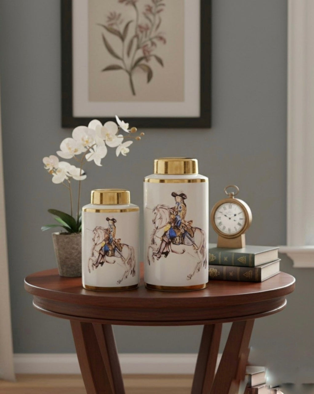 cylindrical ginger jars