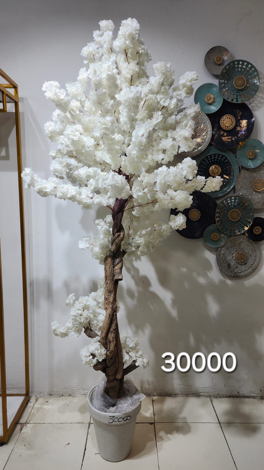 Artificial White Cherry Blossom Tree