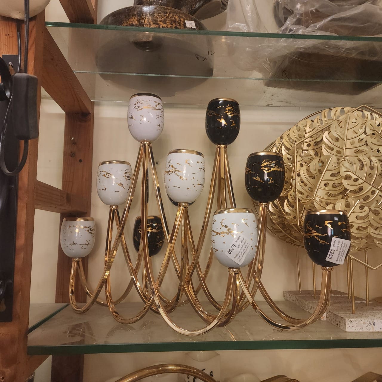 contemporary multi-arm candelabra