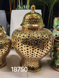 Latticework Temple Jars