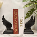 Black Angel Wings Bookends