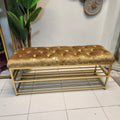 Upholstered Shoe Rack Bench