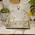 decorative crystal vanity tray
