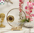 Props light luxury European-style metal desk clock