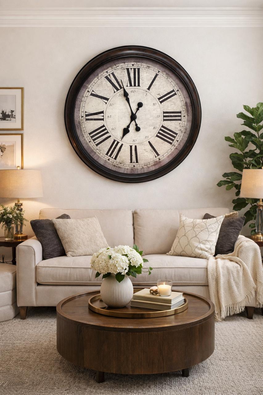 Roman Numeral Gallery Clock