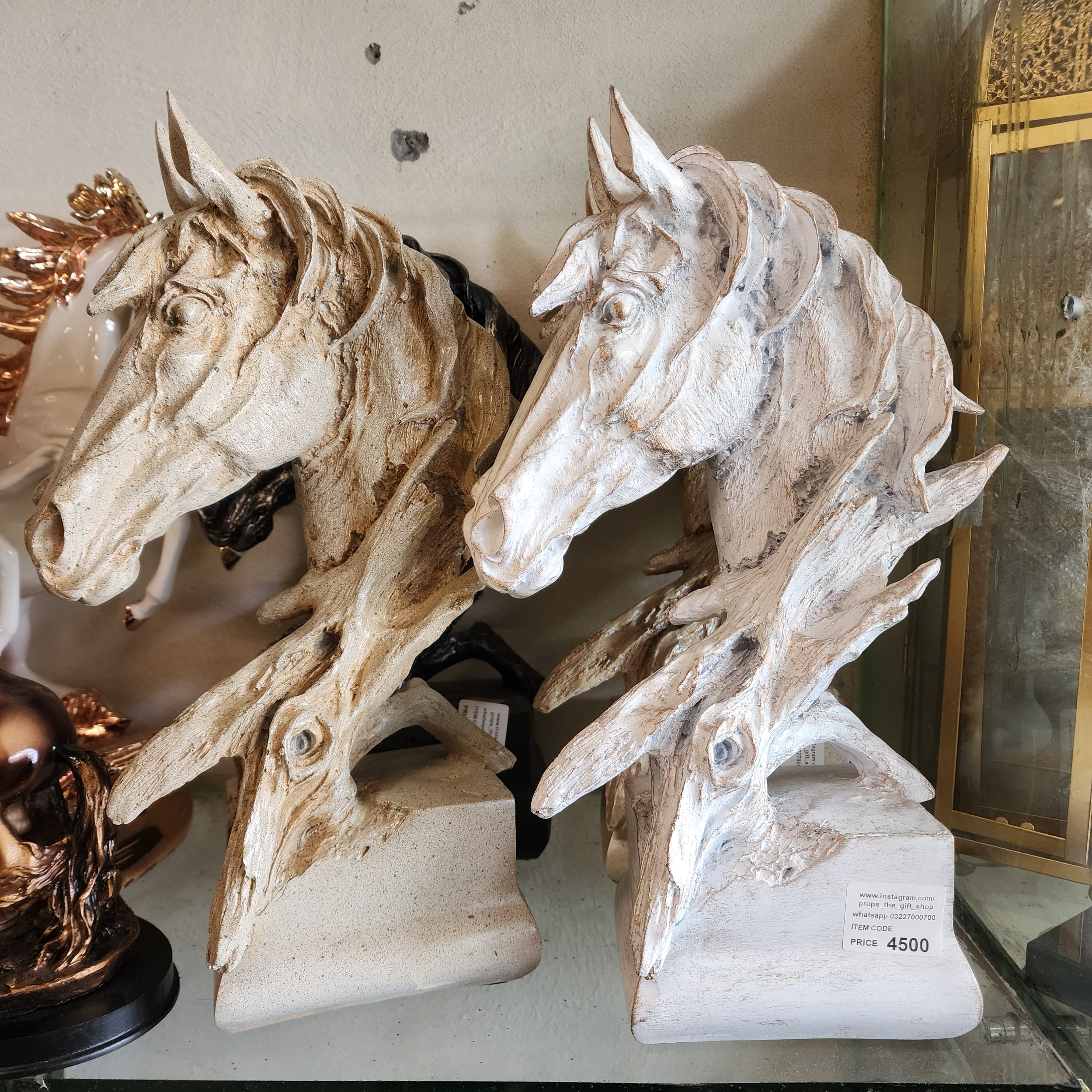 Rustic Horse Head Sculpture