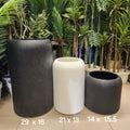 fluted cylinder planter