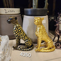 Sitting Cheetah Leopard Resin Statue