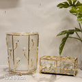 crystal-embellished decorative vanity set