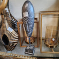 African Tribal Mask Sculpture on a Stand