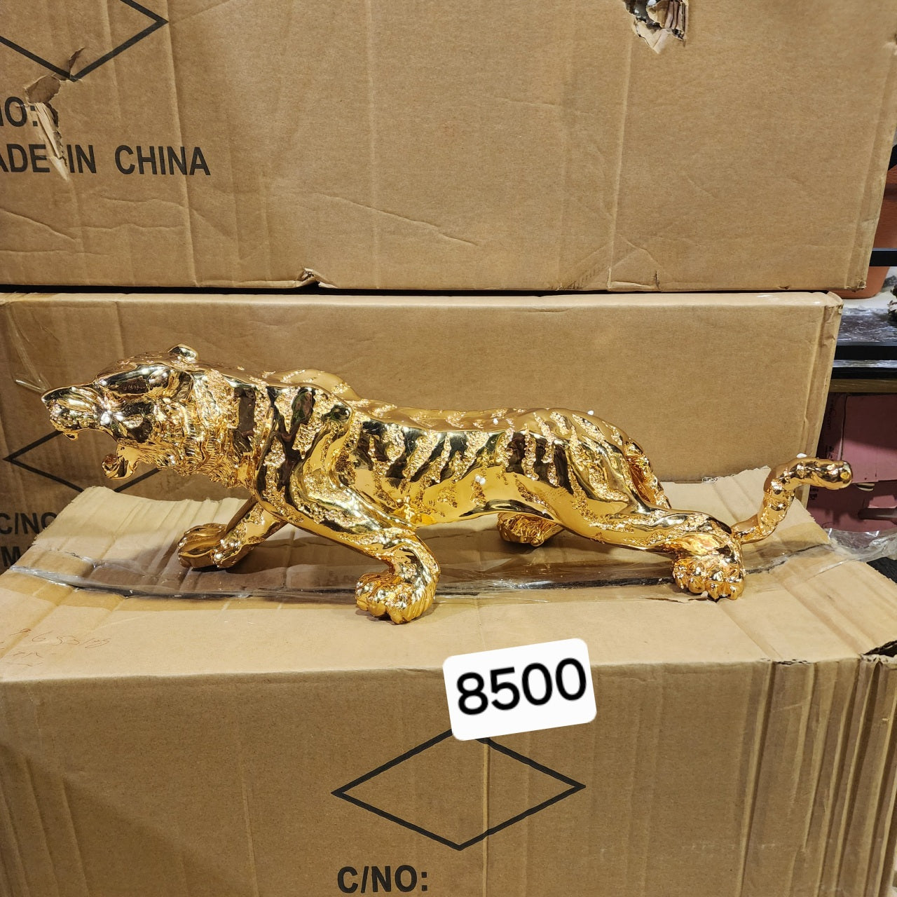 Gold Tiger Statue