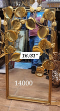 Gold Ginkgo Leaf Decorative Mirror