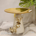 Gold Pedestal Serving Platter