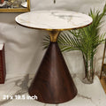 round cone-base side table