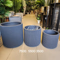 Ribbed Cylindrical Planters