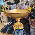 Vintage Gold Footed Centerpiece Bowl