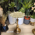 Gold Moroccan Butler Tray Table