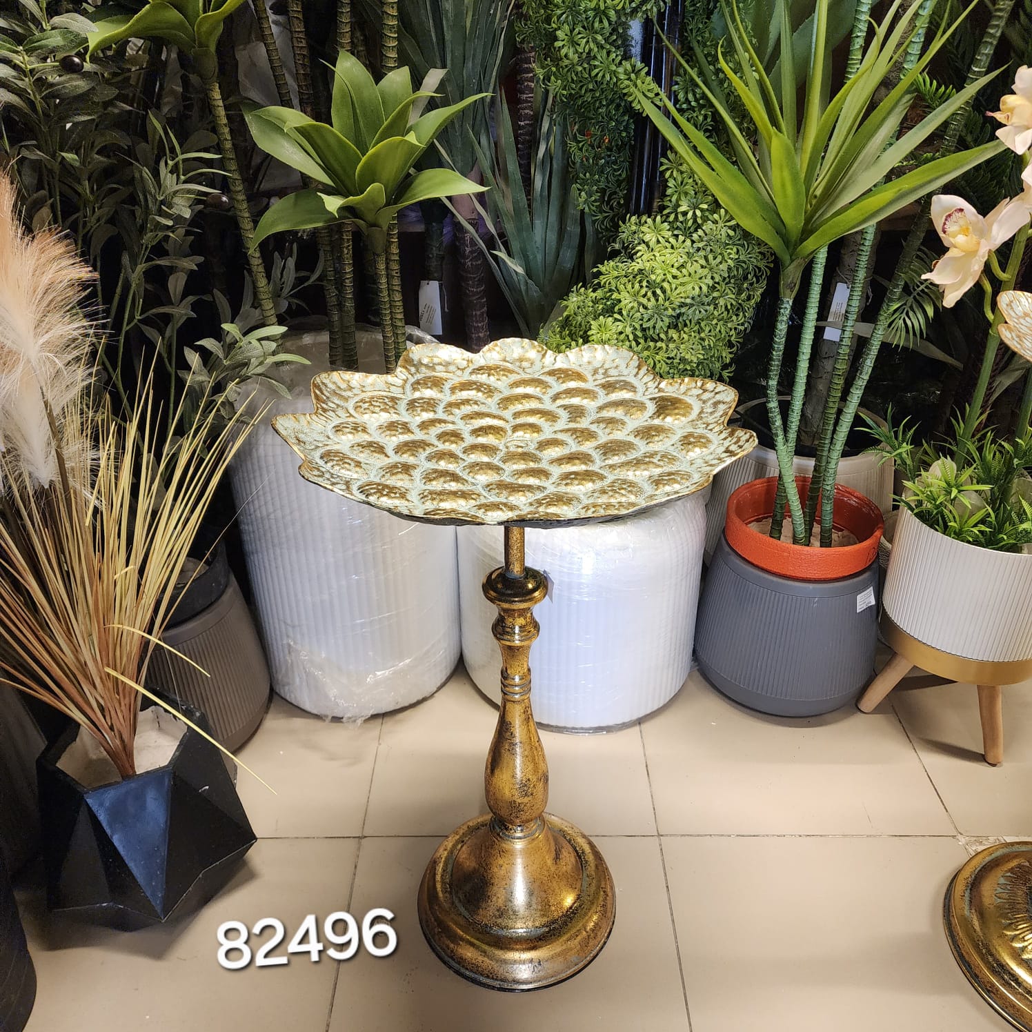 Gold Moroccan Butler Tray Table