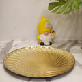 gold textured reef charger plate