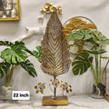Metal Leaf Tabletop Showpiece