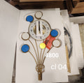 Props modern metal decorative wall clock
