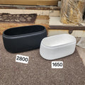 fluted oval planters