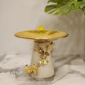 Small Gold Pedestal Serving Platter