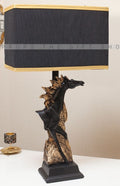 Royal Black Stallion Lamp