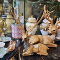 Sitting Deer Figurine Set