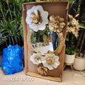 Floral Metallic Accent Wall Mirror