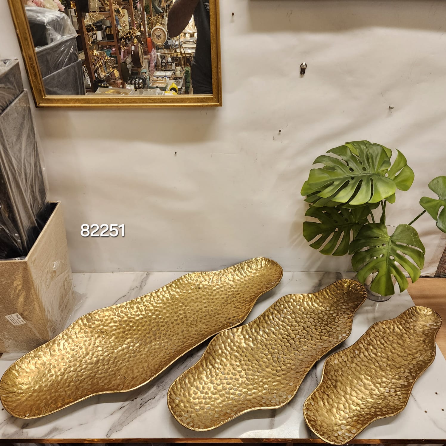 Hammered Gold Decorative Trays