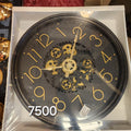 Steampunk-style Moving Gear Wall Clock