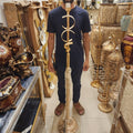 Decorative Gold Spiral Floor Lamp