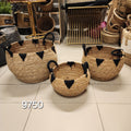 Tribal Pattern Woven Storage Basket