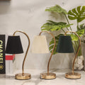 Pleated Gooseneck Cordless Table Lamps