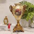 Ornate Victorian-Style Floral Urn Vase