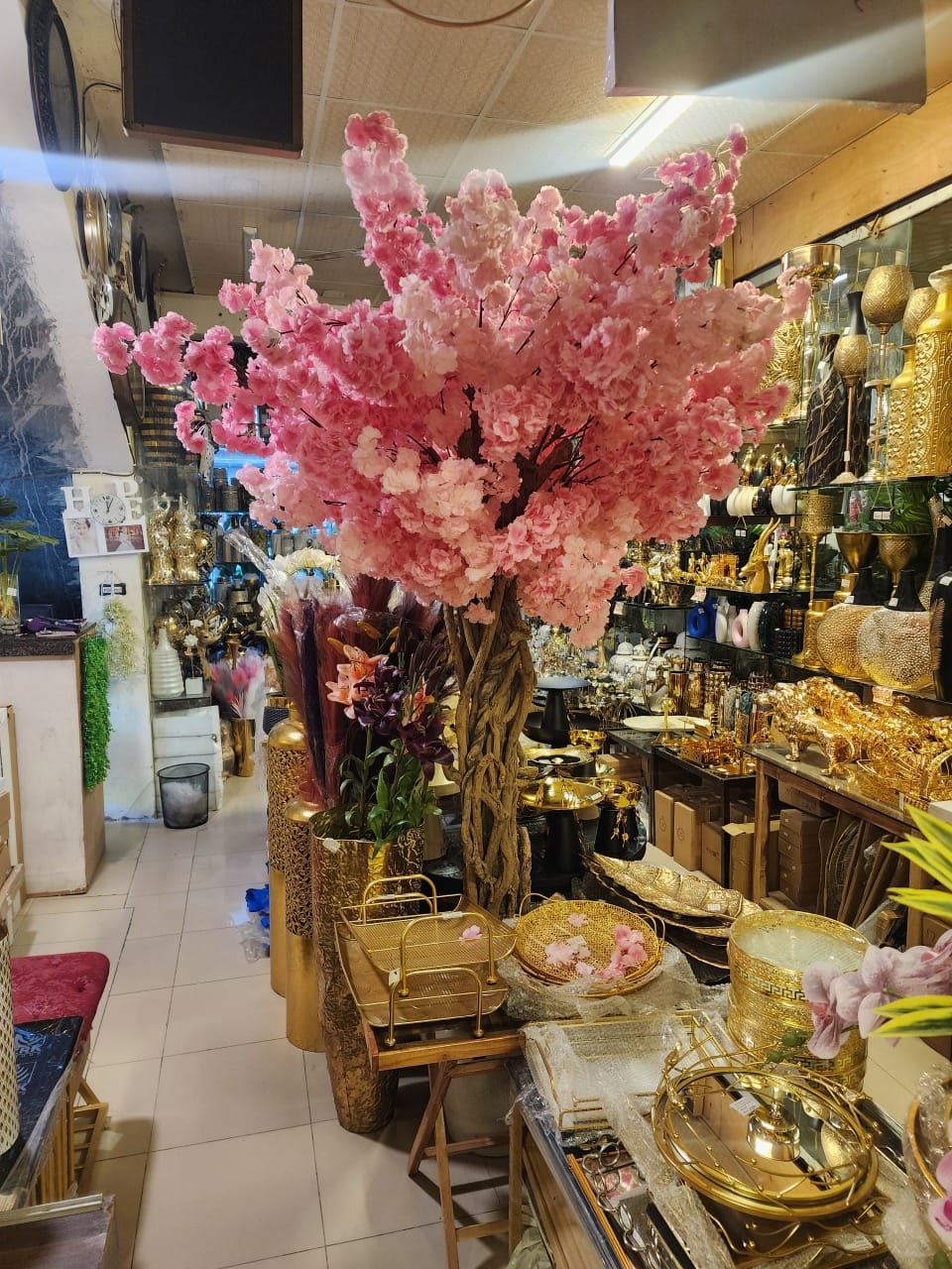 Artificial Pink Cherry Blossom Tree