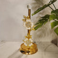 Ornate Floral Gold Metal Paper Towel Holder