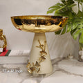Ginkgo Leaf Pedestal Decorative Bowl (or Pedestal Tray)