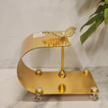 C-fold or U-shaped gold metal tissue holder