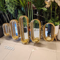 Gold Capsule Multi-Mirror Wall Sconce with candle holder