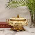 ornate lidded porcelain decorative tureen