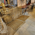 Modern Gold Slatted chair