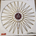 Mid-Century Modern Sunburst Wall Clock
