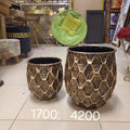 Glam-Rustic Planter